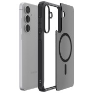 Удароустойчив кейс с MagSafe пръстен за Samsung Galaxy S25 FE от Spigen Ultra Hybrid Mag - Frost Black