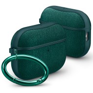 Твърд, текстилен калъф за Apple AirPods Pro 3 от Spigen Urban Fit - Midnight Green