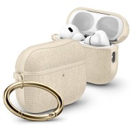 Твърд, текстилен калъф за Apple AirPods Pro 3 от Spigen Urban Fit - Dune Beige