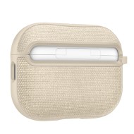 Твърд, текстилен калъф за Apple AirPods Pro 3 от Spigen Urban Fit - Dune Beige
