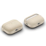 Твърд, текстилен калъф за Apple AirPods Pro 3 от Spigen Urban Fit - Dune Beige