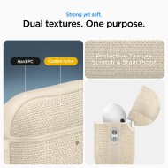 Твърд, текстилен калъф за Apple AirPods Pro 3 от Spigen Urban Fit - Dune Beige