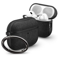 Твърд, текстилен калъф за Apple AirPods Pro 3 от Spigen Urban Fit - Black