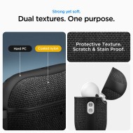 Твърд, текстилен калъф за Apple AirPods Pro 3 от Spigen Urban Fit - Black