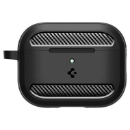 Удароустойчив силиконов калъф за Apple AirPods Pro 3 от Spigen Rugged Armor - Matte Black