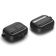 Удароустойчив силиконов калъф за Apple AirPods Pro 3 от Spigen Rugged Armor - Matte Black