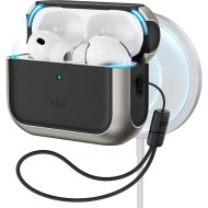 360 градусов калъф за слушалки с MagSafe за Apple AirPods Pro 3 от ESR Orbit Halolock - Titanium