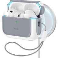 360 градусов калъф за слушалки с MagSafe за Apple AirPods Pro 3 от ESR Orbit Halolock - White