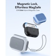 360 градусов калъф за слушалки с MagSafe за Apple AirPods Pro 3 от ESR Orbit Halolock - White