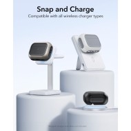 360 градусов калъф за слушалки с MagSafe за Apple AirPods Pro 3 от ESR Orbit Halolock - White