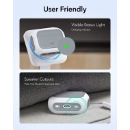 360 градусов калъф за слушалки с MagSafe за Apple AirPods Pro 3 от ESR Orbit Halolock - White