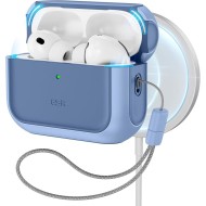 360 градусов калъф за слушалки с MagSafe за Apple AirPods Pro 3 от ESR Orbit Halolock - Powder Blue