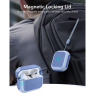 360 градусов калъф за слушалки с MagSafe за Apple AirPods Pro 3 от ESR Orbit Halolock - Powder Blue