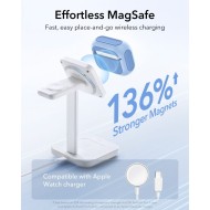 360 градусов калъф за слушалки с MagSafe за Apple AirPods Pro 3 от ESR Orbit Halolock - Powder Blue