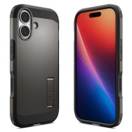  Удароустойчив кейс с MagSafe за iPhone 17 от Spigen Tough Armor T Mag - Gunmetal