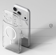Удароустойчив твърд кейс с MagSafe за iPhone 17 Pro Max от Ringke Fusion Magnetic - Matte Clear