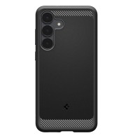 Удароустойчив кейс за Samsung Galaxy S25 FE от Spigen Rugged Armor - Matte Black