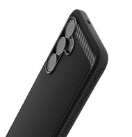 Удароустойчив кейс за Samsung Galaxy S25 FE от Spigen Rugged Armor - Matte Black