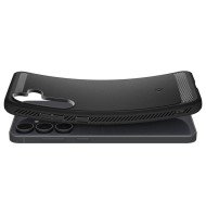 Удароустойчив кейс за Samsung Galaxy S25 FE от Spigen Rugged Armor - Matte Black