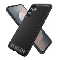Удароустойчив кейс за Samsung Galaxy S25 FE от Spigen Rugged Armor - Matte Black