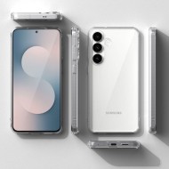 Удароустойчив твърд кейс за Samsung Galaxy S25 FE от Ringke Fusion - Clear