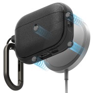 Силиконов калъф с MagSafe за слушалки Apple AirPods Pro 3 от Ringke Onyx Magnetic - Черен