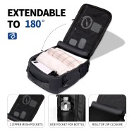 TECH-PROTECT DEFENDER S50 RYANAIR & WIZZAIR TRAVEL LAPTOP CABIN BACKPACK 20L 40x20x25 BLACK