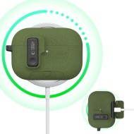 Твърд калъф с карабинер за слушалки Apple AirPods Pro 3 от Tech-Protect Slim Hook - Olive Green