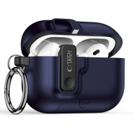 Твърд калъф с карабинер за слушалки Apple AirPods Pro 3 от Tech-Protect Slim Hook - Navy Blue