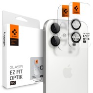 2 броя стъклени протектор за камера на iPhone 16 / 16 Plus / 17 от Spigen Optik Pro Glas.TR.Ez Fit - Silver