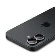 2 броя стъклени протектор за камера на iPhone 16 / 16 Plus / 17 от Spigen Optik Pro Glas.TR.Ez Fit - Silver