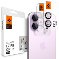 2 броя стъклени протектор за камера на iPhone 16 / 16 Plus / 17 от Spigen Optik Pro Glas.TR.Ez Fit - Purple