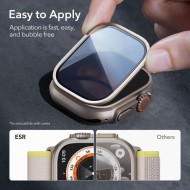 SZKŁO HARTOWANE ESR ARMORITE TEMPERED GLASS 2-PACK APPLE WATCH ULTRA 1 / 2 / 3 (49 MM) TITANIUM