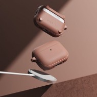 Силиконов калъф с MagSafe за слушалки Apple AirPods Pro 3 от Ringke Onyx Magnetic - Constant Coral