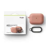 Силиконов калъф с MagSafe за слушалки Apple AirPods Pro 3 от Ringke Onyx Magnetic - Constant Coral