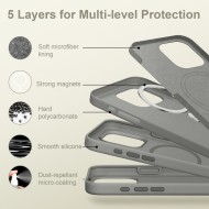 TECH-PROTECT SILICONE MAGSAFE IPHONE 17 PRO MAX DARK GREY
