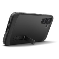 Удароустойчив, твърд кейс с MagSafe за Samsung Galaxy S25 Fe от Spigen Tough Armor Mag - Black