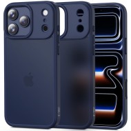 Твърд кейс за iPhone 17 Pro от Tech-Protect MagMat - Matte Deep Blue