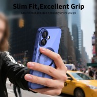 Твърд кейс с MagSafe и протектор за камерата на iPhone 17 от Tech-Protect MagFlex - Shiny Mist Blue