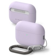 Силиконов калъф за слушалки Apple AirPods Pro 3 от Ringke Silicone - Light Purple