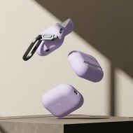 Силиконов калъф за слушалки Apple AirPods Pro 3 от Ringke Silicone - Light Purple