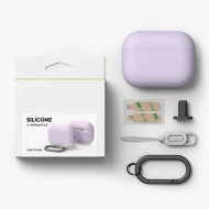 Силиконов калъф за слушалки Apple AirPods Pro 3 от Ringke Silicone - Light Purple