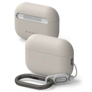 Силиконов калъф за слушалки Apple AirPods Pro 3 от Ringke Silicone - Stone