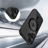 TECH-PROTECT MAGPEAK MAGSAFE CC IPHONE 17 BLACK/CLEAR