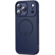 Твърд кейс с MagSafe пръстен за iPhone 17 Pro от Tech-Protect MagMat - Matte Deep Blue