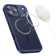 Твърд кейс с MagSafe пръстен за iPhone 17 Pro от Tech-Protect MagMat - Matte Deep Blue