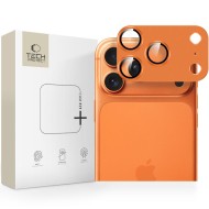 Алуминиев протектор за камера на iPhone 17 Pro от Tech-Protect Camfull Fit+ - Cosmic Orange