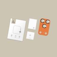 Алуминиев протектор за камера на iPhone 17 Pro от Tech-Protect Camfull Fit+ - Cosmic Orange