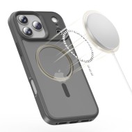 Твърд кейс с MagSafe пръстен за iPhone 17 Pro Max от Tech-Protect MagMat - Matte Crayon Grey