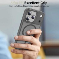 Твърд кейс с MagSafe пръстен за iPhone 17 Pro Max от Tech-Protect MagMat - Matte Crayon Grey